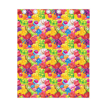Candy And Jelly Pattern Print Curtain