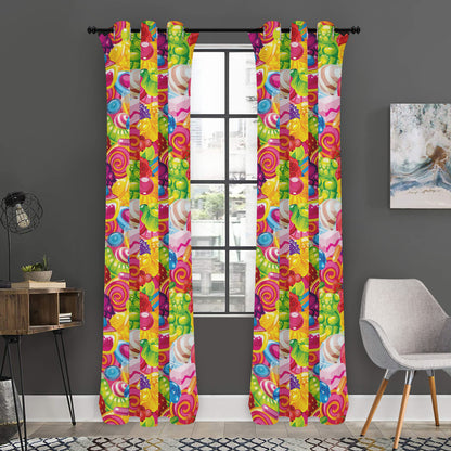 Candy And Jelly Pattern Print Curtain