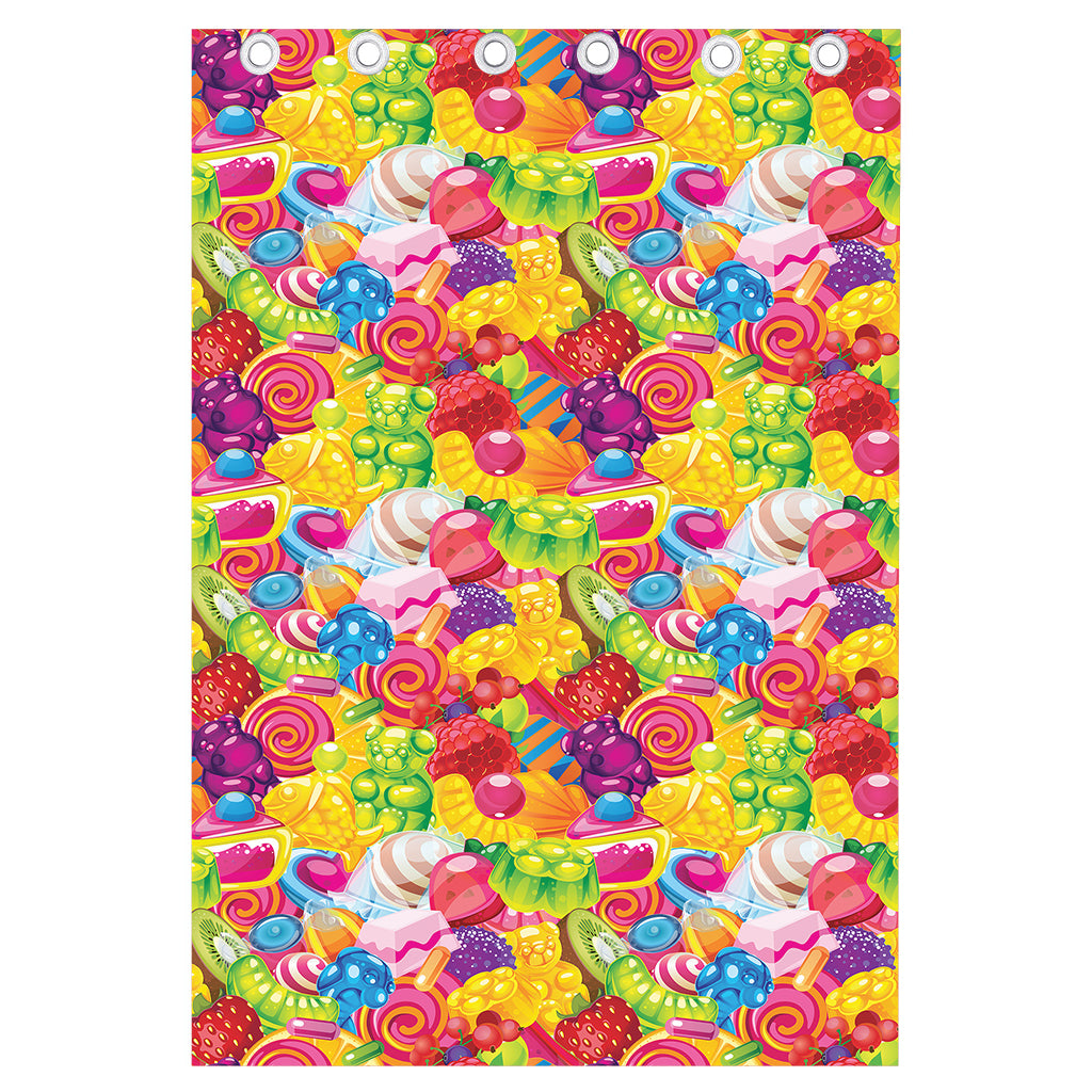 Candy And Jelly Pattern Print Curtain