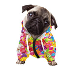 Candy And Jelly Pattern Print Dog Zip Up Hoodie