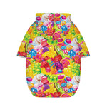 Candy And Jelly Pattern Print Dog Zip Up Hoodie
