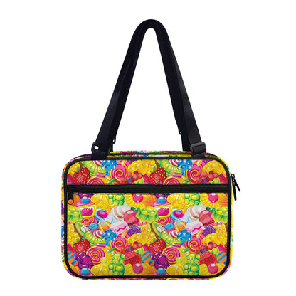 Candy And Jelly Pattern Print Double Strap Bible Bag