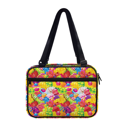 Candy And Jelly Pattern Print Double Strap Bible Bag
