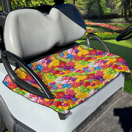 Candy And Jelly Pattern Print Golf Cart Seat Cover