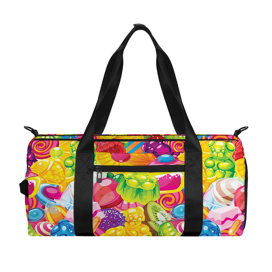 Candy And Jelly Pattern Print Gym Bag