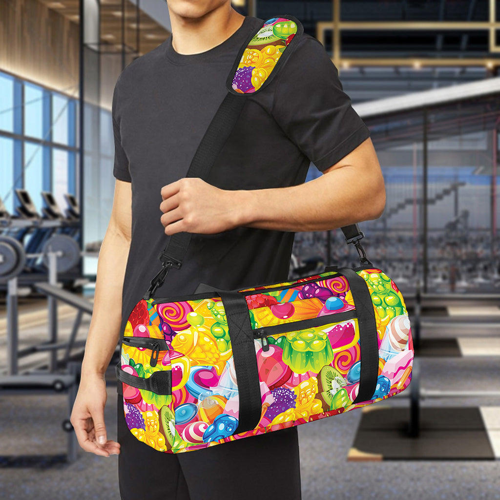 Candy And Jelly Pattern Print Gym Bag