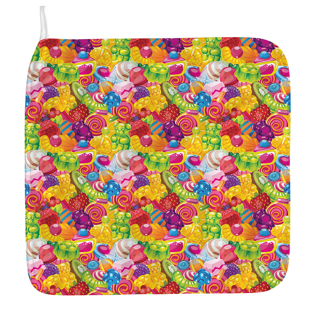 Candy And Jelly Pattern Print Hand Towel