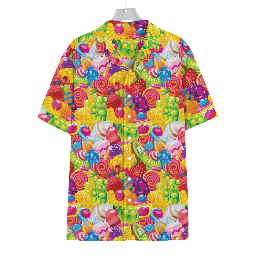 Candy And Jelly Pattern Print Hawaiian Shirt