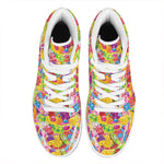 Candy And Jelly Pattern Print High Top Leather Sneakers