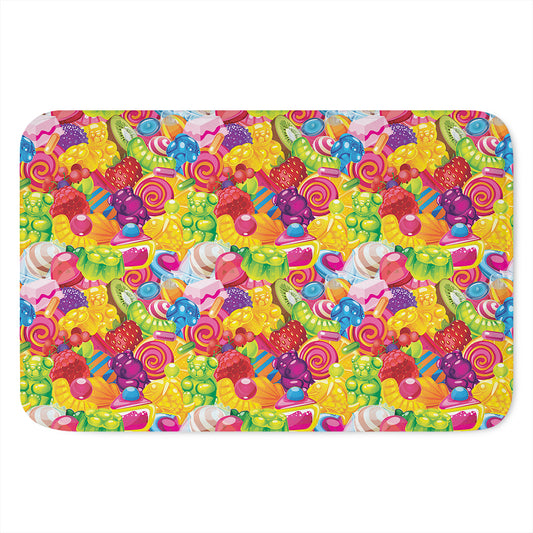 Candy And Jelly Pattern Print Indoor Door Mat