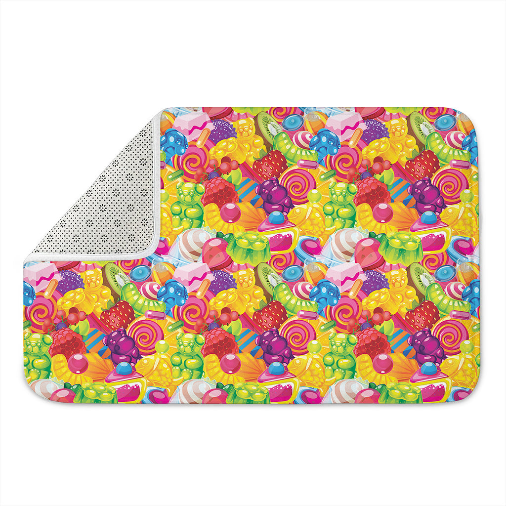 Candy And Jelly Pattern Print Indoor Door Mat