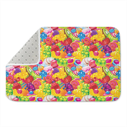 Candy And Jelly Pattern Print Indoor Door Mat