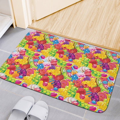 Candy And Jelly Pattern Print Indoor Door Mat