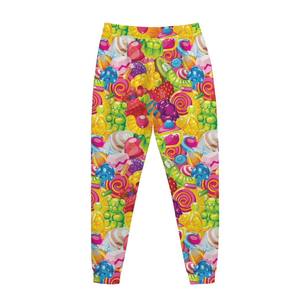 Candy And Jelly Pattern Print Jogger Pants