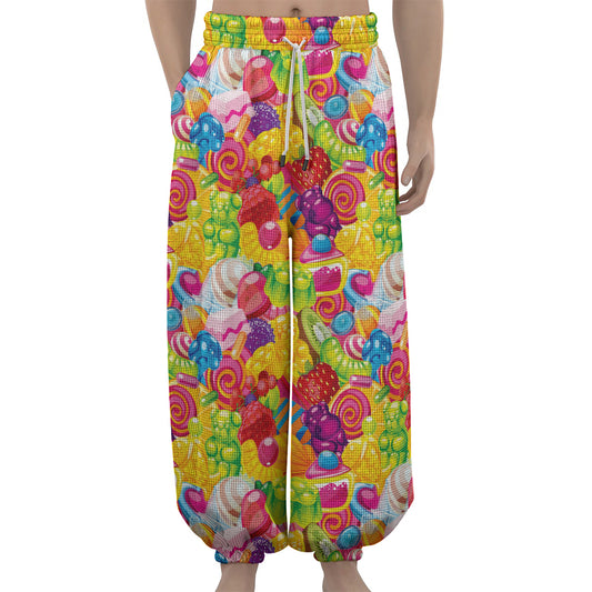 Candy And Jelly Pattern Print Lantern Pants