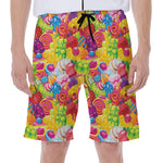 Candy And Jelly Pattern Print Men's Beach Shorts