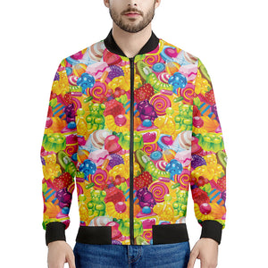 Candy And Jelly Pattern Print Men's Bomber Jacket