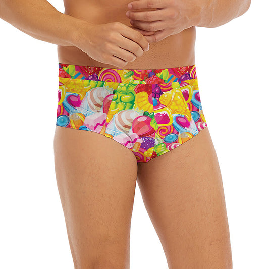 Candy And Jelly Pattern Print Men's Briefs