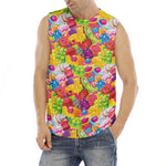 Candy And Jelly Pattern Print Men's Fitness Tank Top