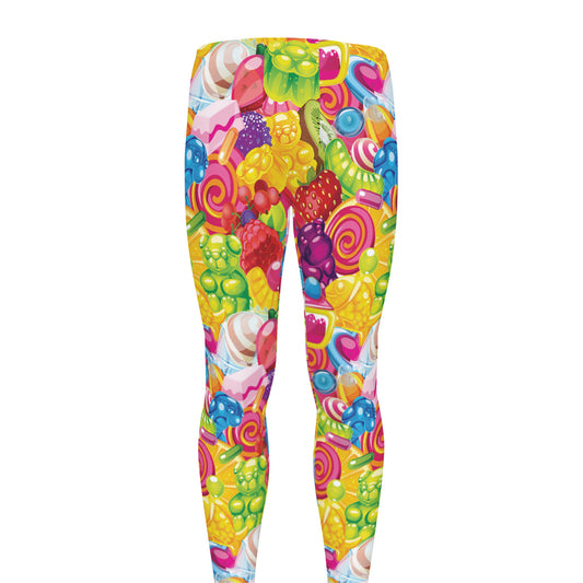 Candy And Jelly Pattern Print Men's leggings