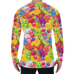 Candy And Jelly Pattern Print Men's Long Sleeve T-Shirt