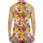 Candy And Jelly Pattern Print Men's Muscle Tank Top