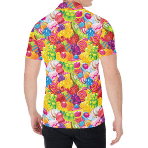 Candy And Jelly Pattern Print Men's Shirt