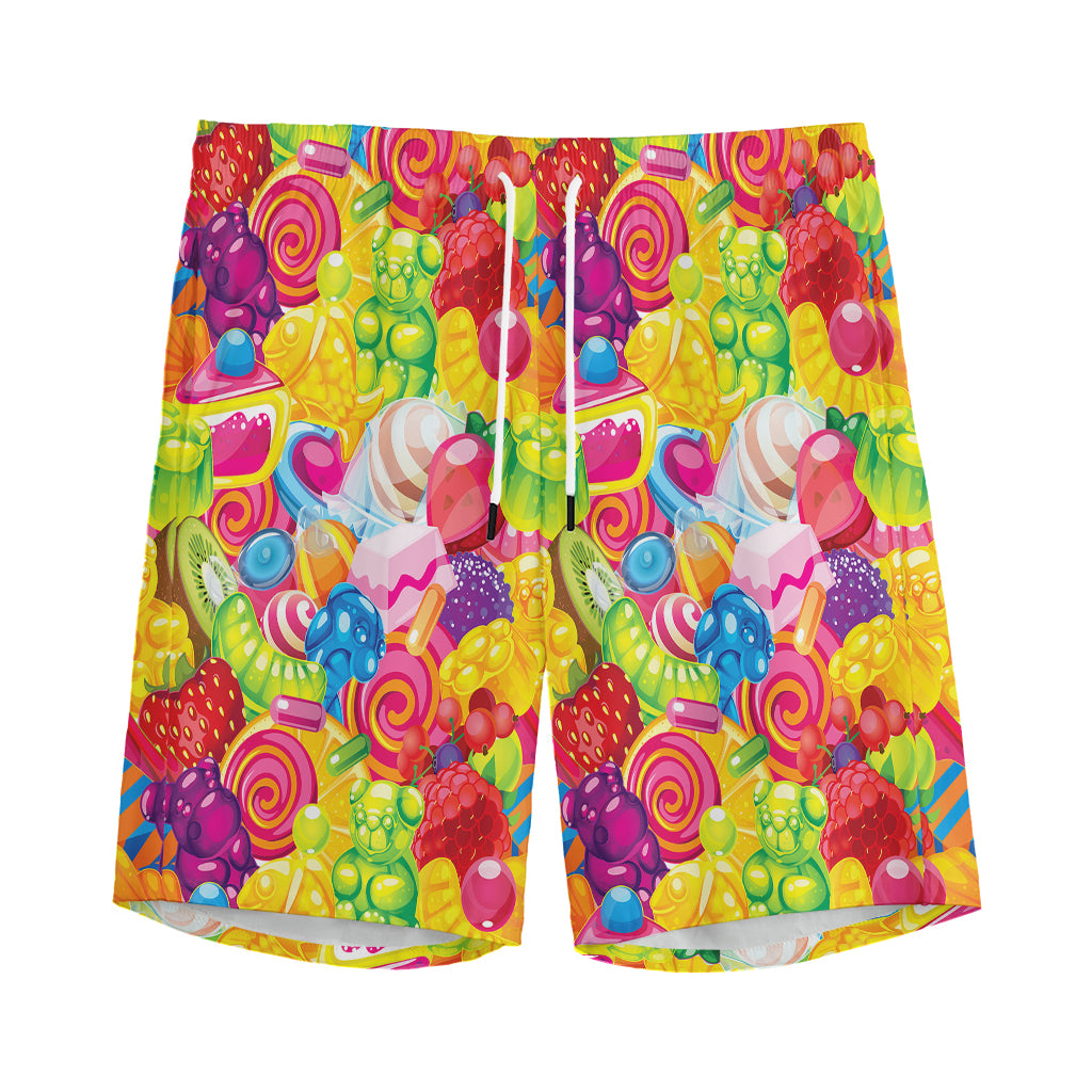 Candy And Jelly Pattern Print Men's Sports Shorts