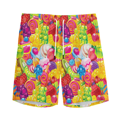 Candy And Jelly Pattern Print Men's Sports Shorts