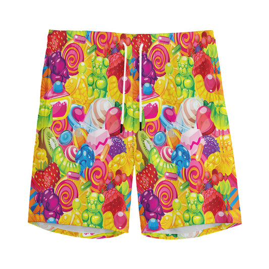 Candy And Jelly Pattern Print Men's Sports Shorts