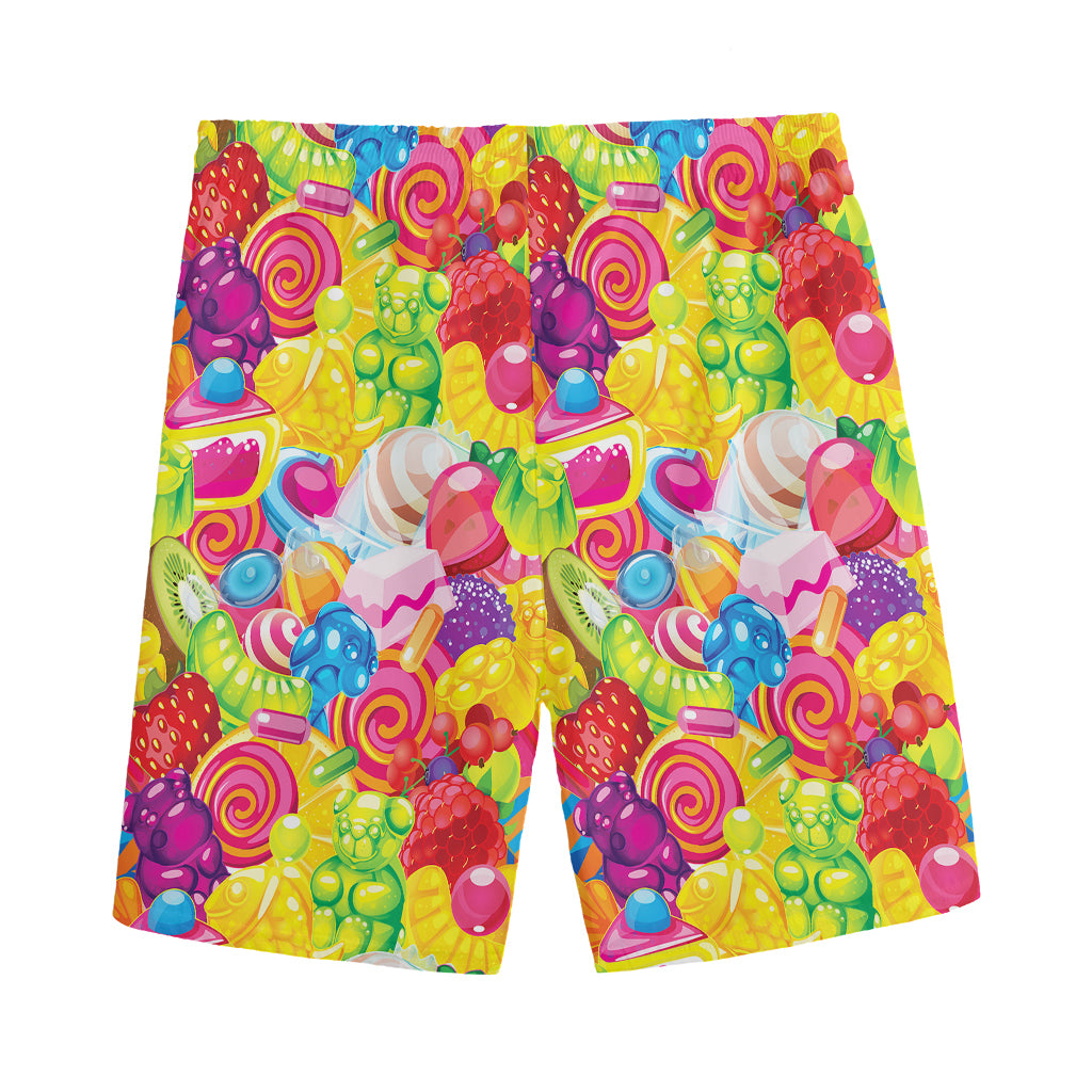 Candy And Jelly Pattern Print Men's Sports Shorts