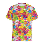 Candy And Jelly Pattern Print Men's Sports T-Shirt