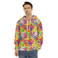 Candy And Jelly Pattern Print Men's Velvet Pullover Hoodie