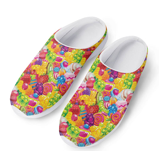 Candy And Jelly Pattern Print Mesh Casual Shoes