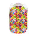 Candy And Jelly Pattern Print Mesh Laundry Hamper