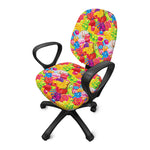 Candy And Jelly Pattern Print Office Chair Cover