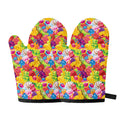 Candy And Jelly Pattern Print Oven Mitts