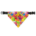 Candy And Jelly Pattern Print Over The Collar Dog Bandana