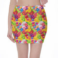Candy And Jelly Pattern Print Pencil Mini Skirt