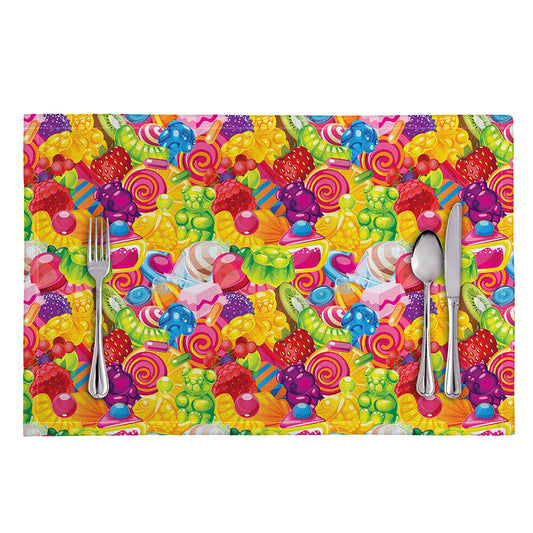 Candy And Jelly Pattern Print Placemat