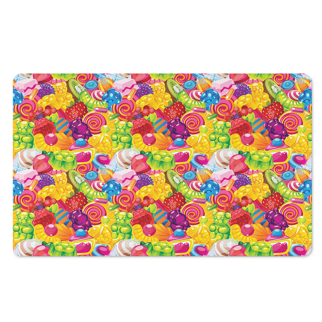 Candy And Jelly Pattern Print Polyester Doormat