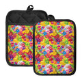 Candy And Jelly Pattern Print Pot Holders With Pocket