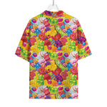 Candy And Jelly Pattern Print Rayon Hawaiian Shirt