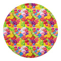 Candy And Jelly Pattern Print Round Blanket