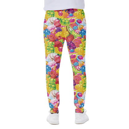 Candy And Jelly Pattern Print Scuba Joggers