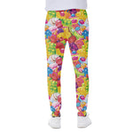 Candy And Jelly Pattern Print Scuba Joggers