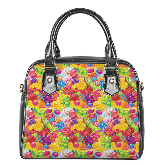 Candy And Jelly Pattern Print Shoulder Handbag