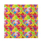 Candy And Jelly Pattern Print Silk Bandana