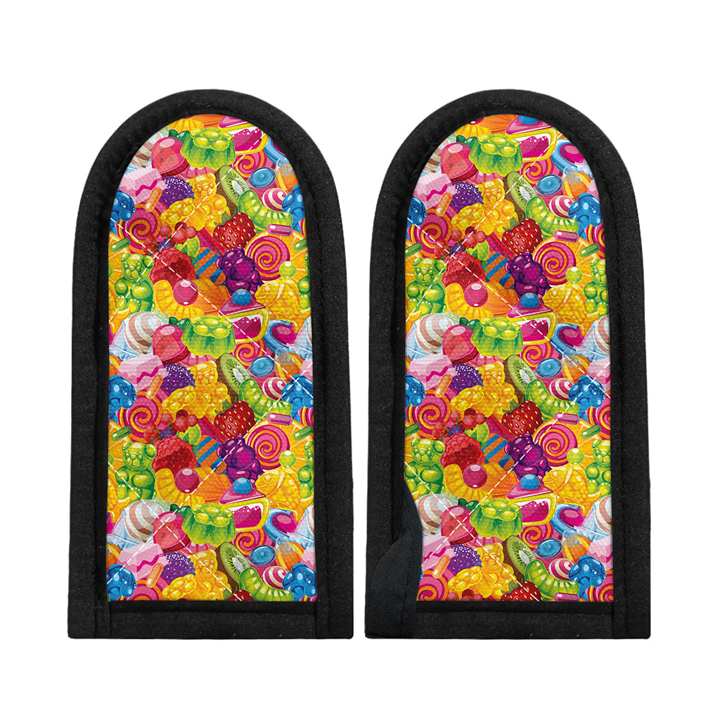 Candy And Jelly Pattern Print Skillet Handle Cover