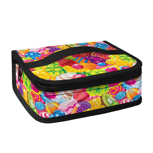 Candy And Jelly Pattern Print Small Lunch Bag